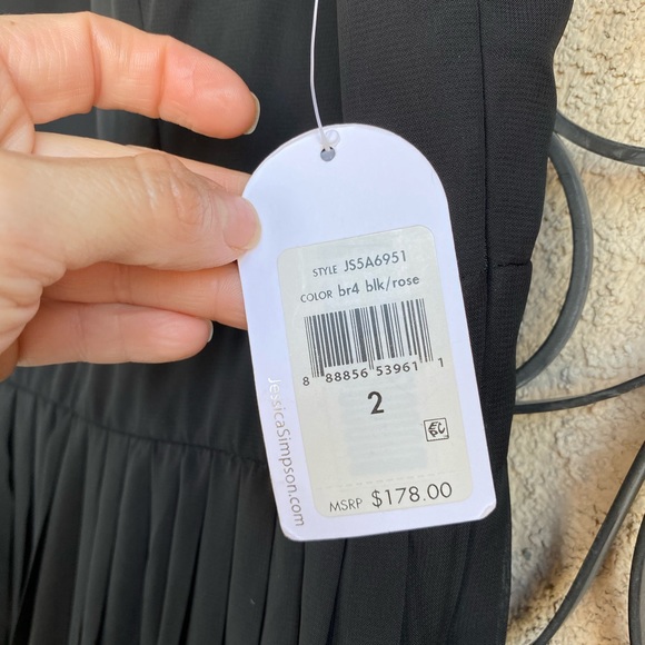 Jessica Simpson maxi dress with mesh yoke - Picture 9 of 11